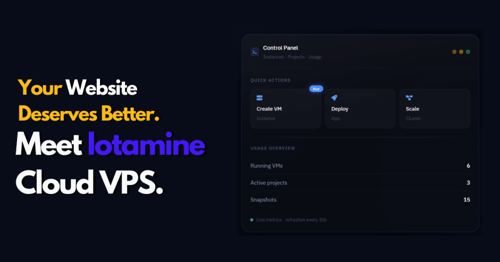 Iotamine Cloud VPS.