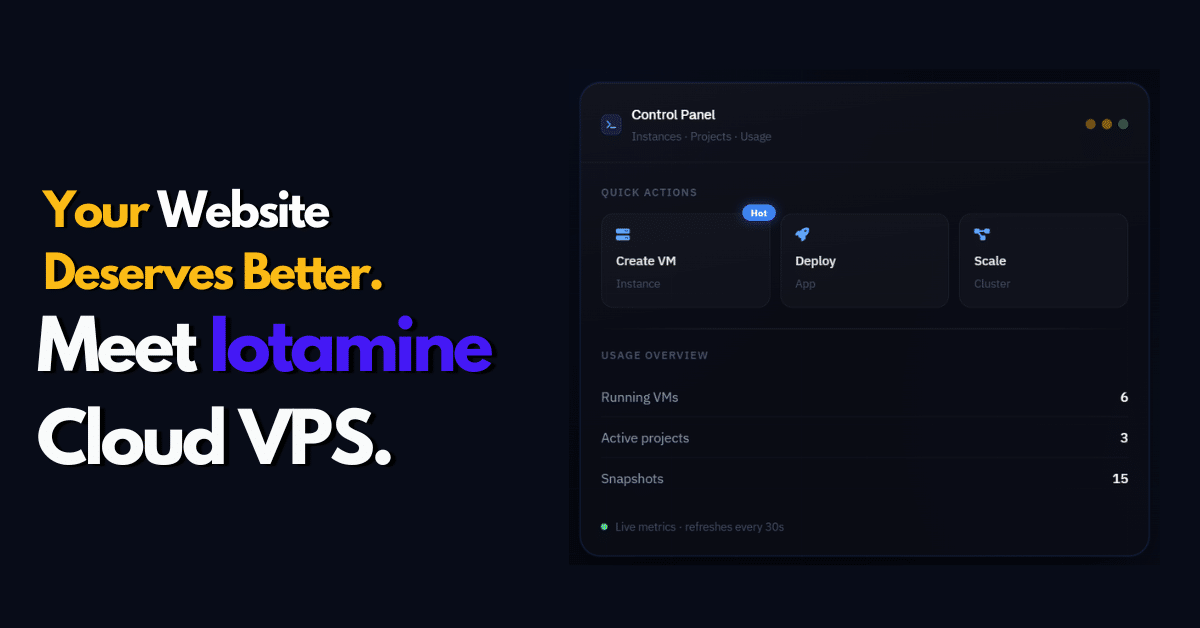Iotamine Cloud VPS.